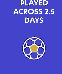 Played Across 2.5 Days